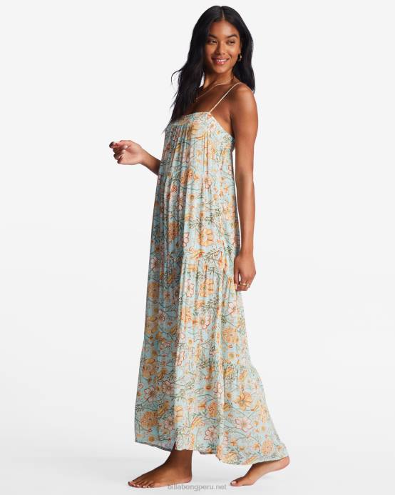mujer agua pura Billabong vestido midi de costas lejanas 04LD1983