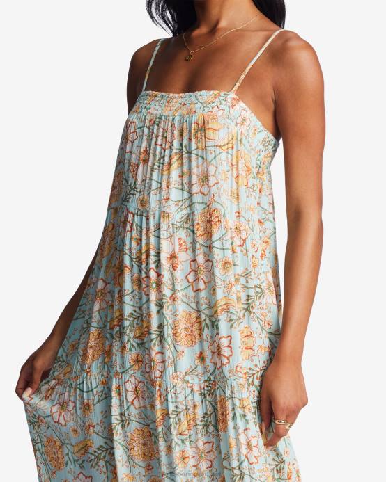 mujer agua pura Billabong vestido midi de costas lejanas 04LD1983