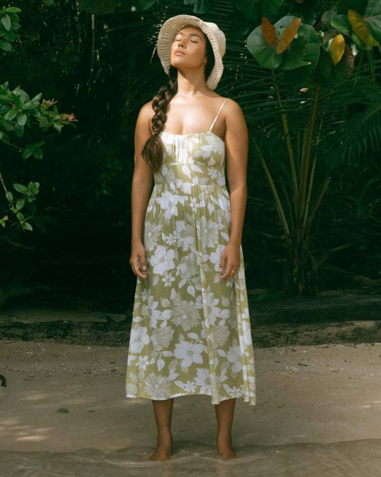 mujer algas marinas Billabong tu nena vestido midi 04LD1823