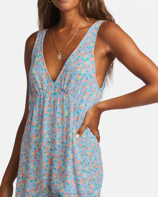 mujer cielo de verano Billabong siente el mini vestido de amor 04LD1773
