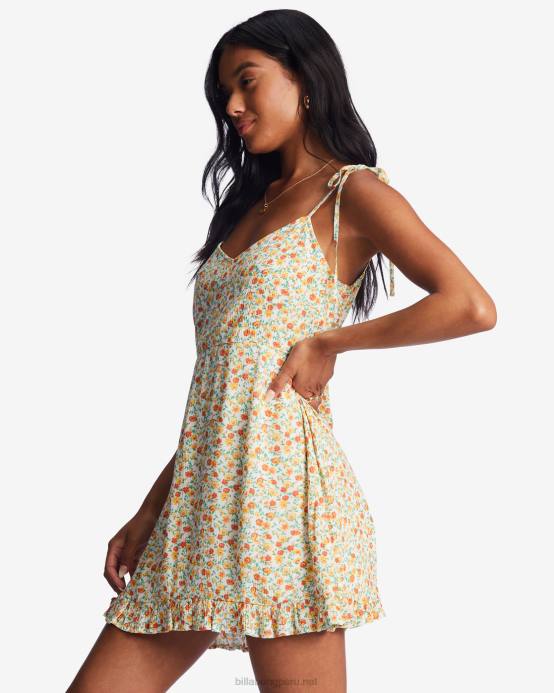 mujer cristal de sal Billabong vestido de tiras rompecorazones 04LD1956