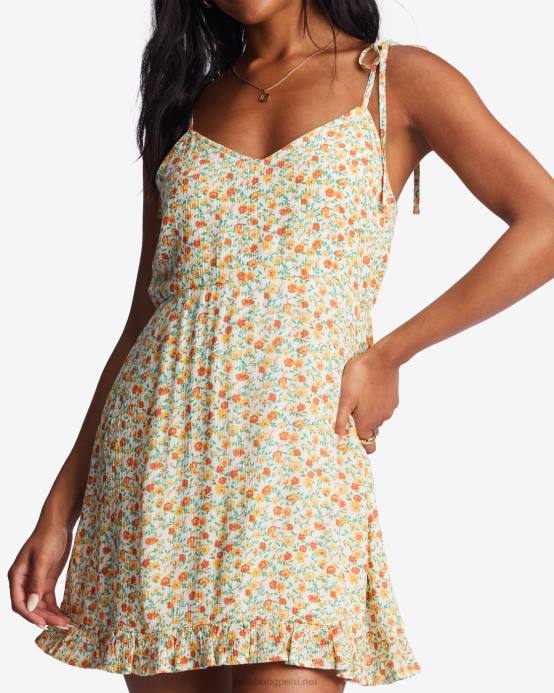 mujer cristal de sal Billabong vestido de tiras rompecorazones 04LD1956