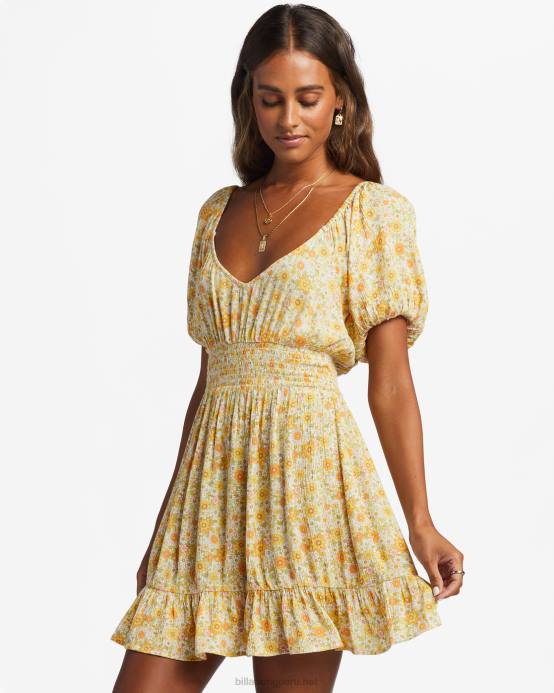 mujer multi Billabong algo bonito mini vestido 04LD1899