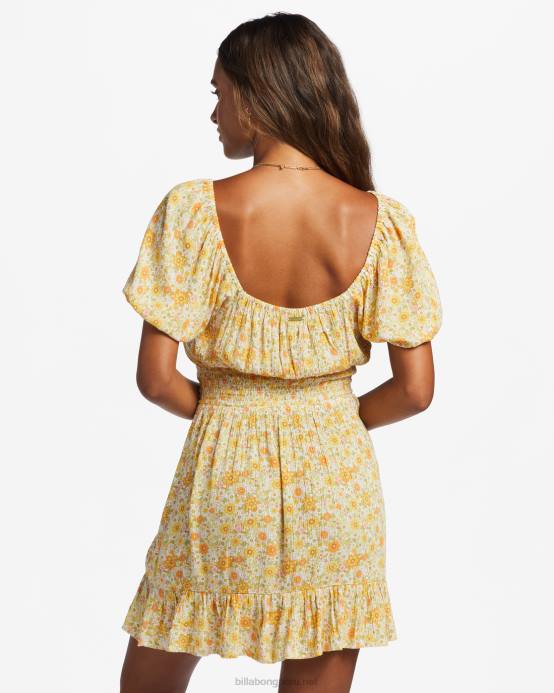 mujer multi Billabong algo bonito mini vestido 04LD1899