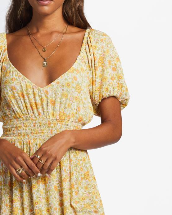 mujer multi Billabong algo bonito mini vestido 04LD1899