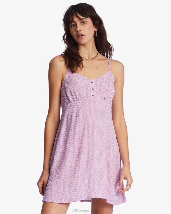 mujer sueño lila Billabong como si mini vestido 04LD2136