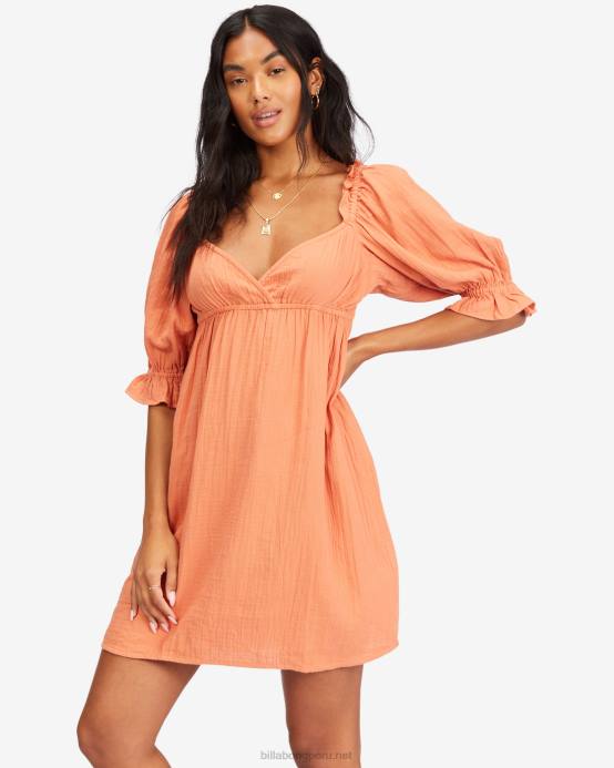 mujer terracota Billabong vestido babydoll paraíso perfecto 04LD2255