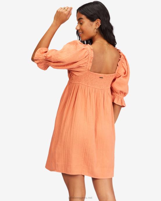 mujer terracota Billabong vestido babydoll paraíso perfecto 04LD2255