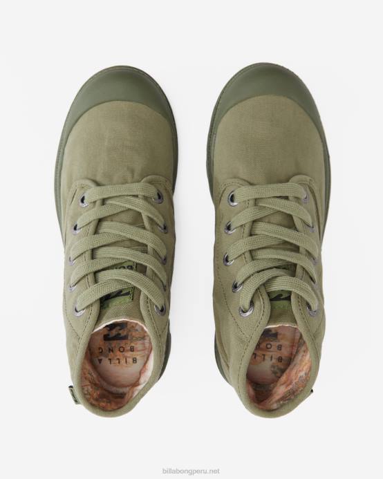 mujer ejército Billabong deambular por las botas de montaña 04LD2502