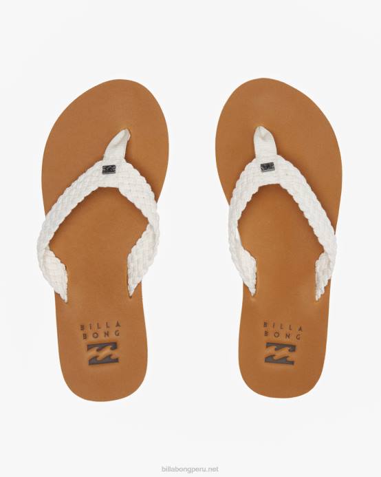 mujer blanco Billabong sandalias bajas 04LD2499