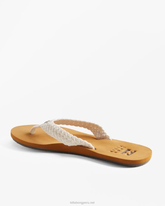 mujer blanco Billabong sandalias bajas 04LD2499