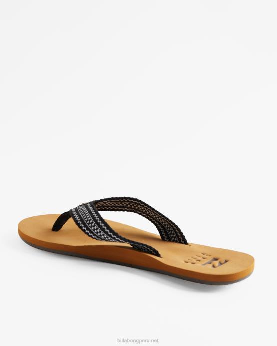 mujer blanco negro Billabong sandalias bajas 04LD2521