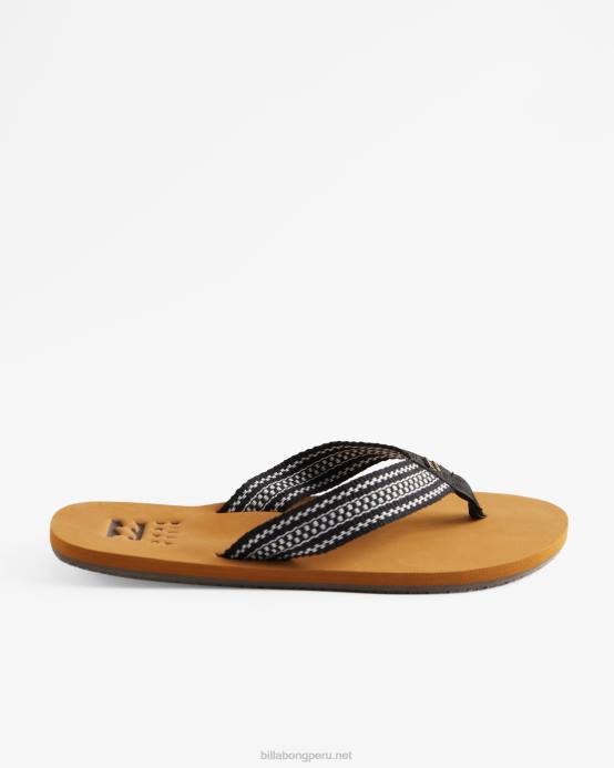 mujer blanco negro Billabong sandalias bajas 04LD2521