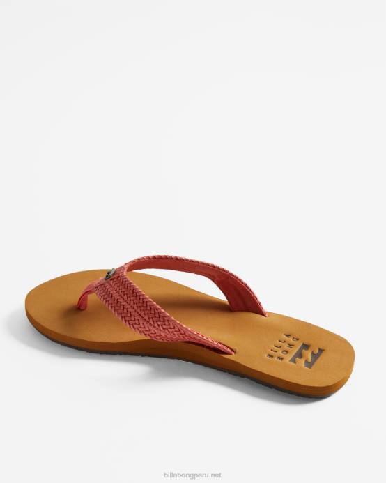 mujer coral dulce Billabong sandalias kai trenzadas 04LD2537