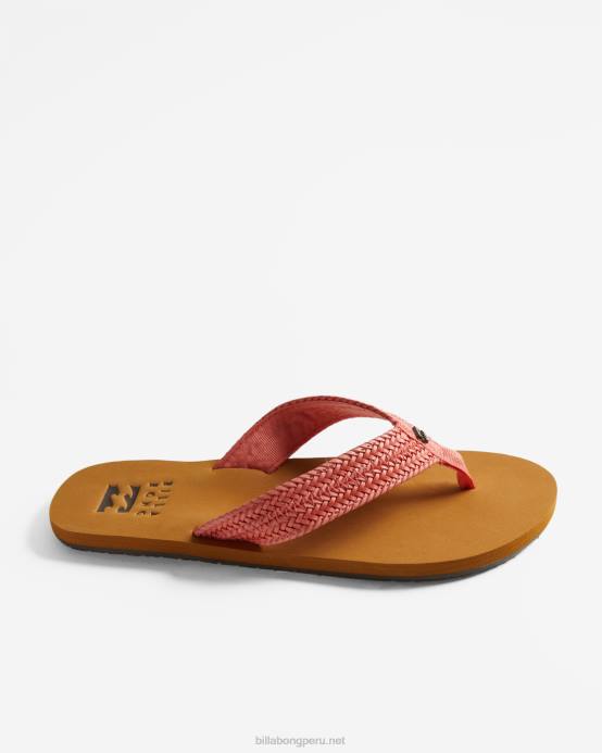mujer coral dulce Billabong sandalias kai trenzadas 04LD2537