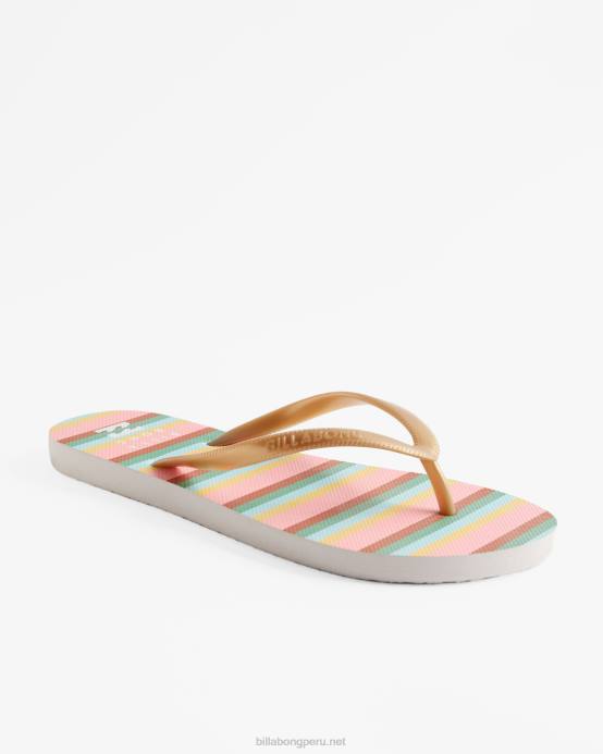 mujer enamoramiento de coral Billabong sandalias dama con chanclas de goma 04LD2524