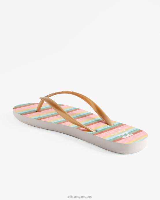 mujer enamoramiento de coral Billabong sandalias dama con chanclas de goma 04LD2524