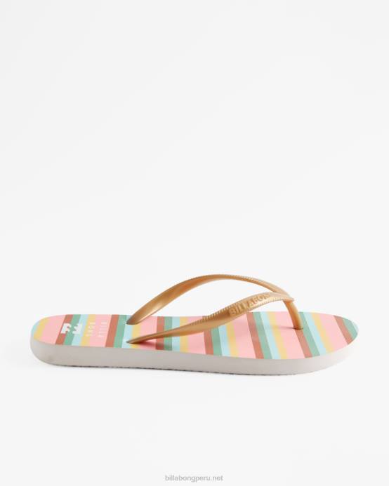 mujer enamoramiento de coral Billabong sandalias dama con chanclas de goma 04LD2524