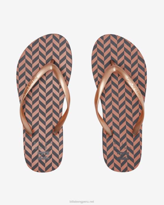 mujer ladrillo Billabong sandalias dama con chanclas de goma 04LD2520