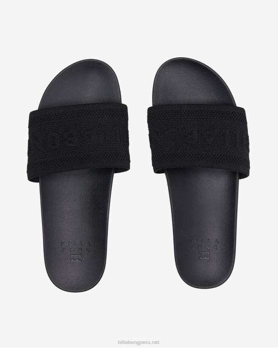 mujer negro Billabong sandalias cruzadas 04LD2530