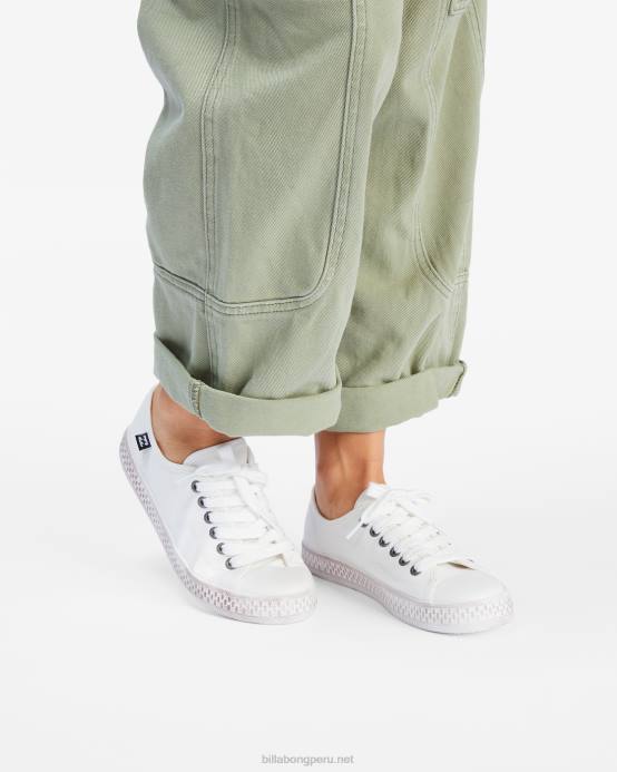 mujer blanquecino Billabong zapatos de lona independientes 04LD2506