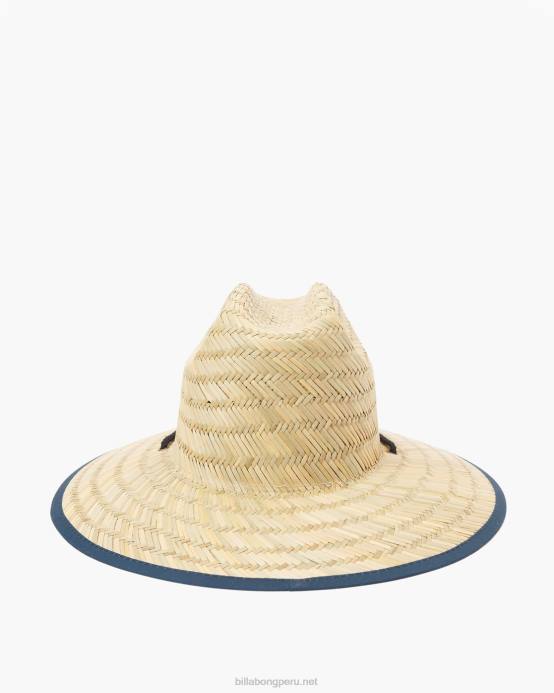 Niños neblina azul Billabong sombrero salvavidas de paja con estampado de mareas 04LD1107