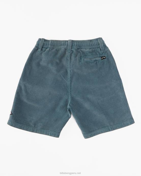 Niños humo azul Billabong shorts de pana larry cord 04LD436