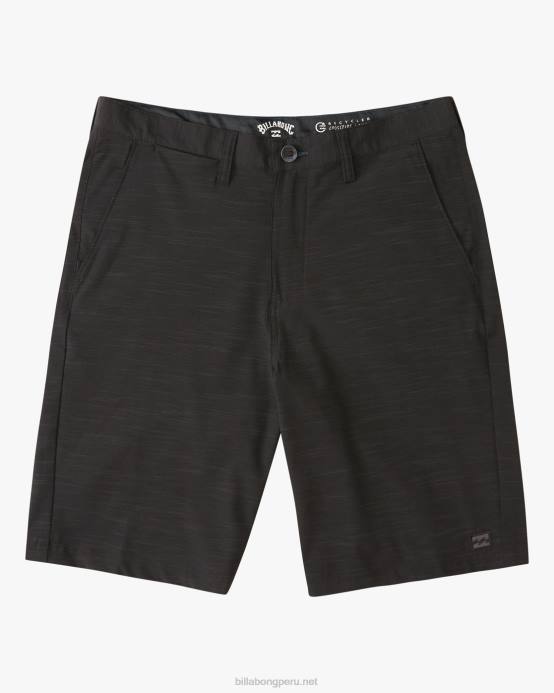Niños negro Billabong shorts crossfire slub 18'' 04LD953
