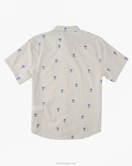 Niños avena Billabong mini camisa de manga corta de los domingos 04LD934