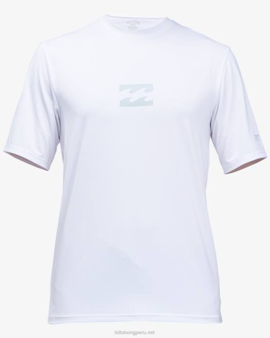 Niños blanco Billabong playera de surf de manga corta con ajuste holgado para todo el día 04LD952