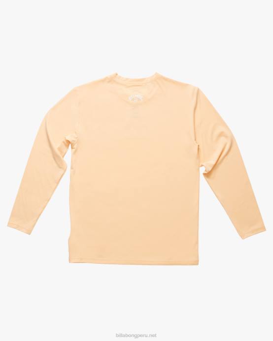 Niños melón polvoriento Billabong playera de surf de manga larga con ajuste holgado para todo el día 04LD1137