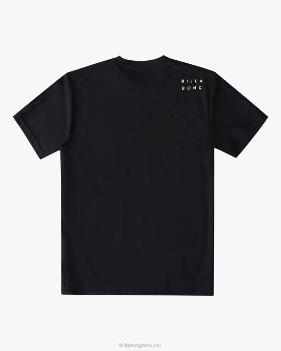 Niños negro Billabong playera de surf de manga corta con ajuste holgado para todo el día 04LD955