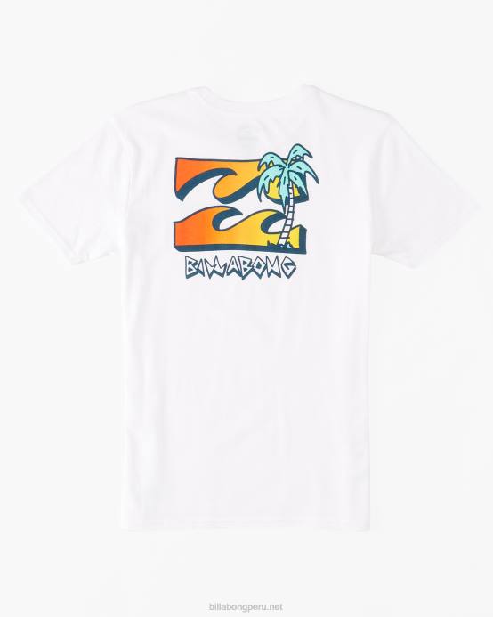 Niños blanco Billabong (2-7) camiseta bbtv 04LD1101