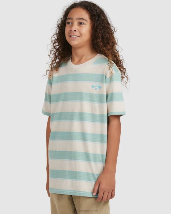 Niños chino Billabong playera de manga corta con rayas de Héctor 04LD1065