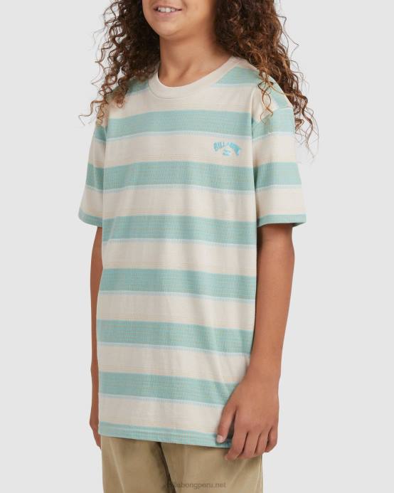 Niños chino Billabong playera de manga corta con rayas de Héctor 04LD1065