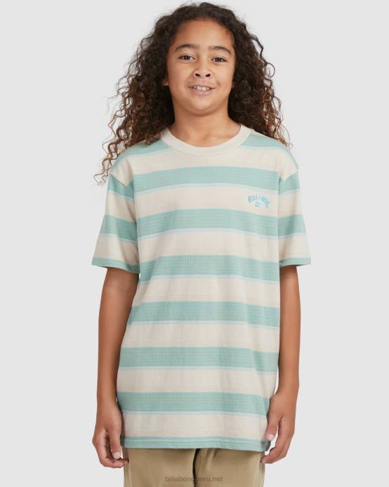 Niños chino Billabong playera de manga corta con rayas de Héctor 04LD1065
