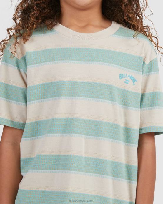 Niños chino Billabong playera de manga corta con rayas de Héctor 04LD1065