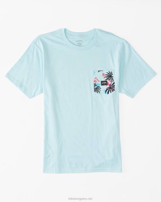 Niños costero Billabong camiseta con bolsillo del equipo 04LD1060