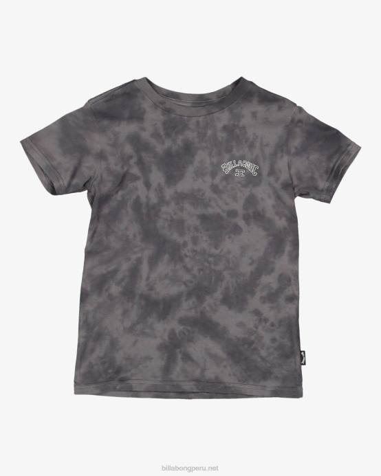 Niños negro Billabong (2-7) camiseta de manga corta tie-dye arco groms 04LD1122