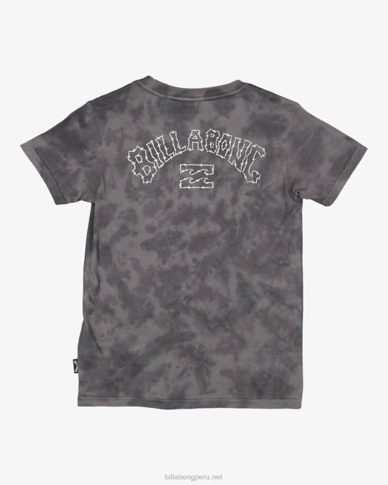 Niños negro Billabong (2-7) camiseta de manga corta tie-dye arco groms 04LD1122