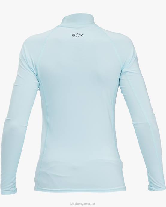 Niños costero Billabong rashguard de manga larga con ajuste de rendimiento de ondas para todo el día 04LD963