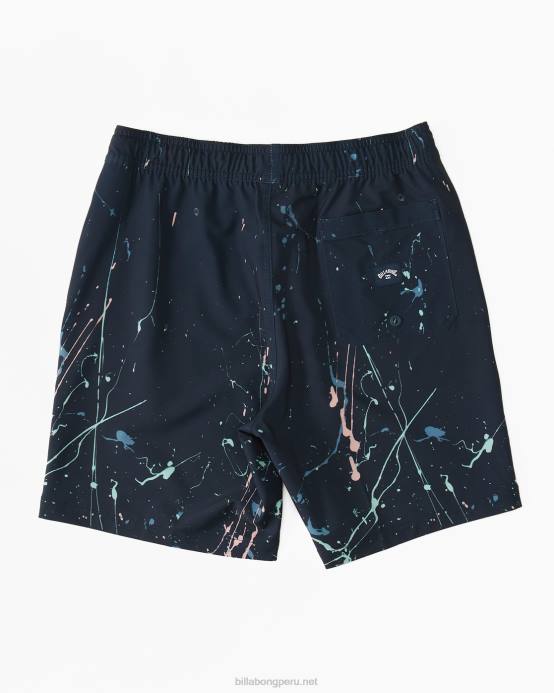 Niños Armada Billabong shorts de playa Sundays Layback de 16'' 04LD197