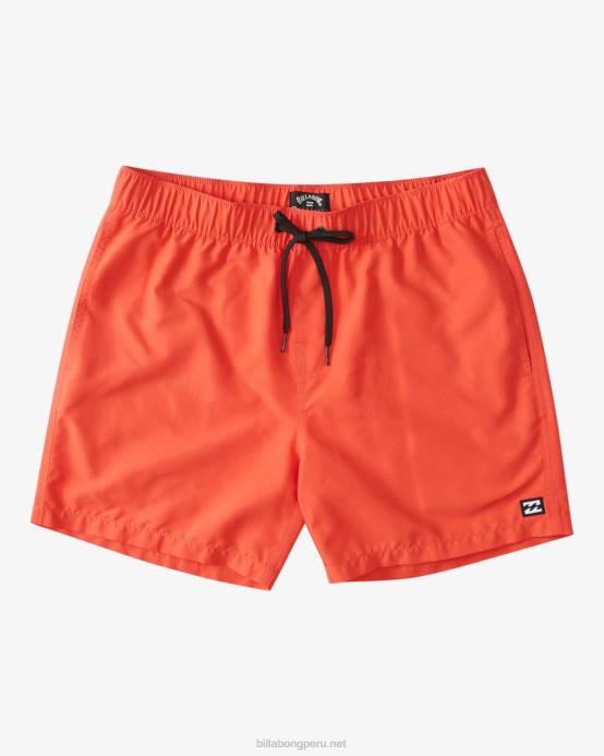 Niños al rojo vivo Billabong shorts de playa para todo el día 16'' 04LD1068