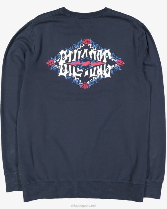 Niños Armada Billabong sudadera con cuello redondo y rombos en la sombra 04LD1117