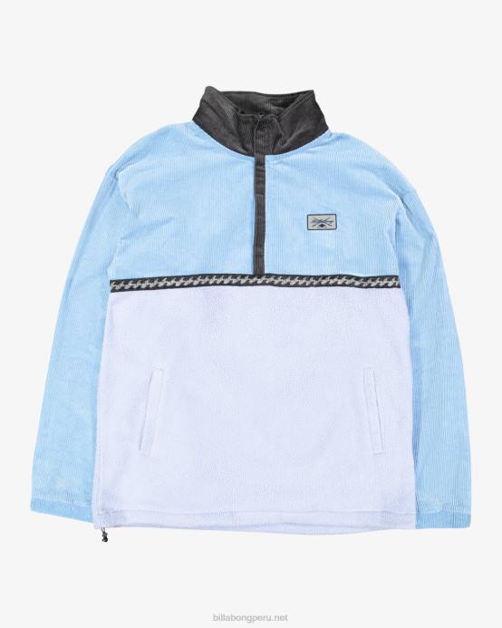 Niños azul polvoriento Billabong suéter con media cremallera de vaca espacial 04LD1123