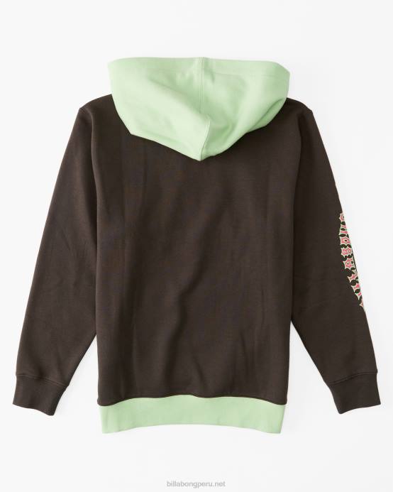Niños cuervo Billabong unido sudadera con capucha 04LD997