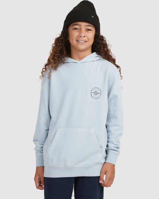 Niños humo azul Billabong gran ola dan sudadera con capucha 04LD1133