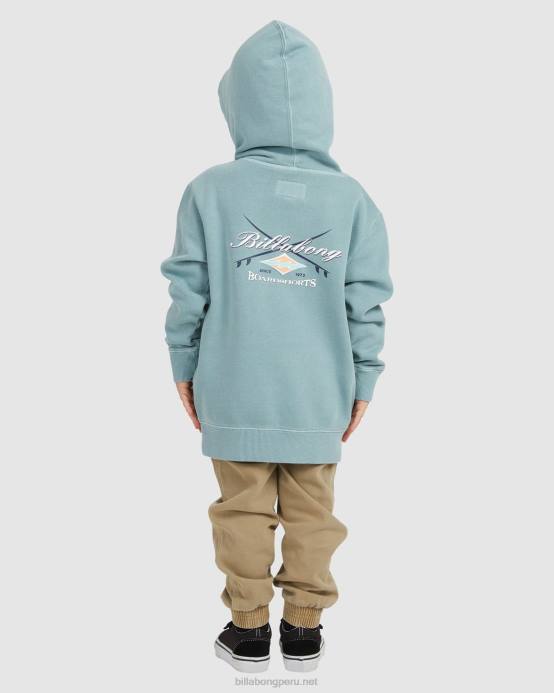 Niños luz marina Billabong (2-7) bong días pop sudadera con capucha 04LD1066