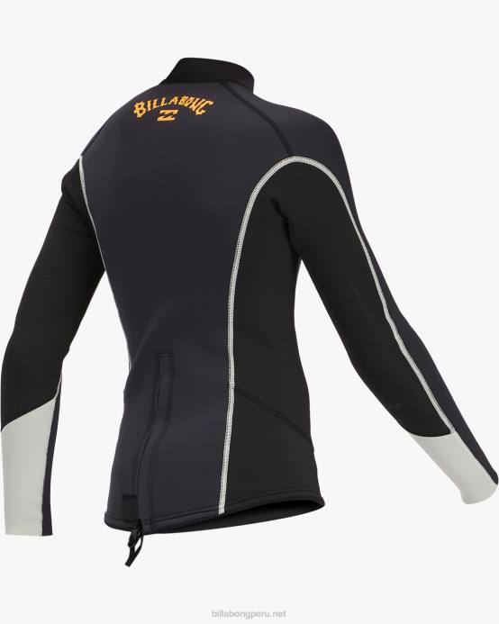 Niños Roca Negra Billabong Chaqueta de neopreno de manga larga absoluta de 2 mm 04LD991