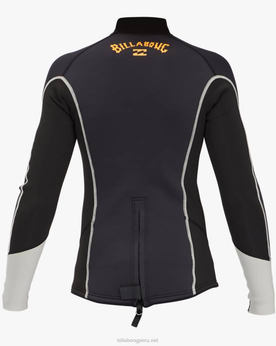 Niños Roca Negra Billabong Chaqueta de neopreno de manga larga absoluta de 2 mm 04LD991